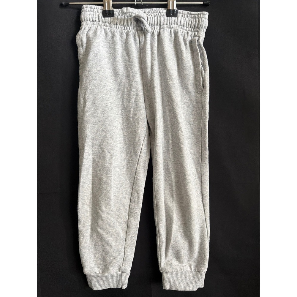Carter's Jogger Pants 5T Gray Sporty Elastic Waist Ribbed Cuffs Fleece Joggers